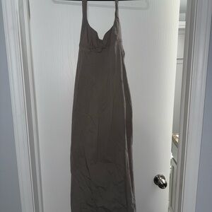 Elegant Gray Maxi Dress